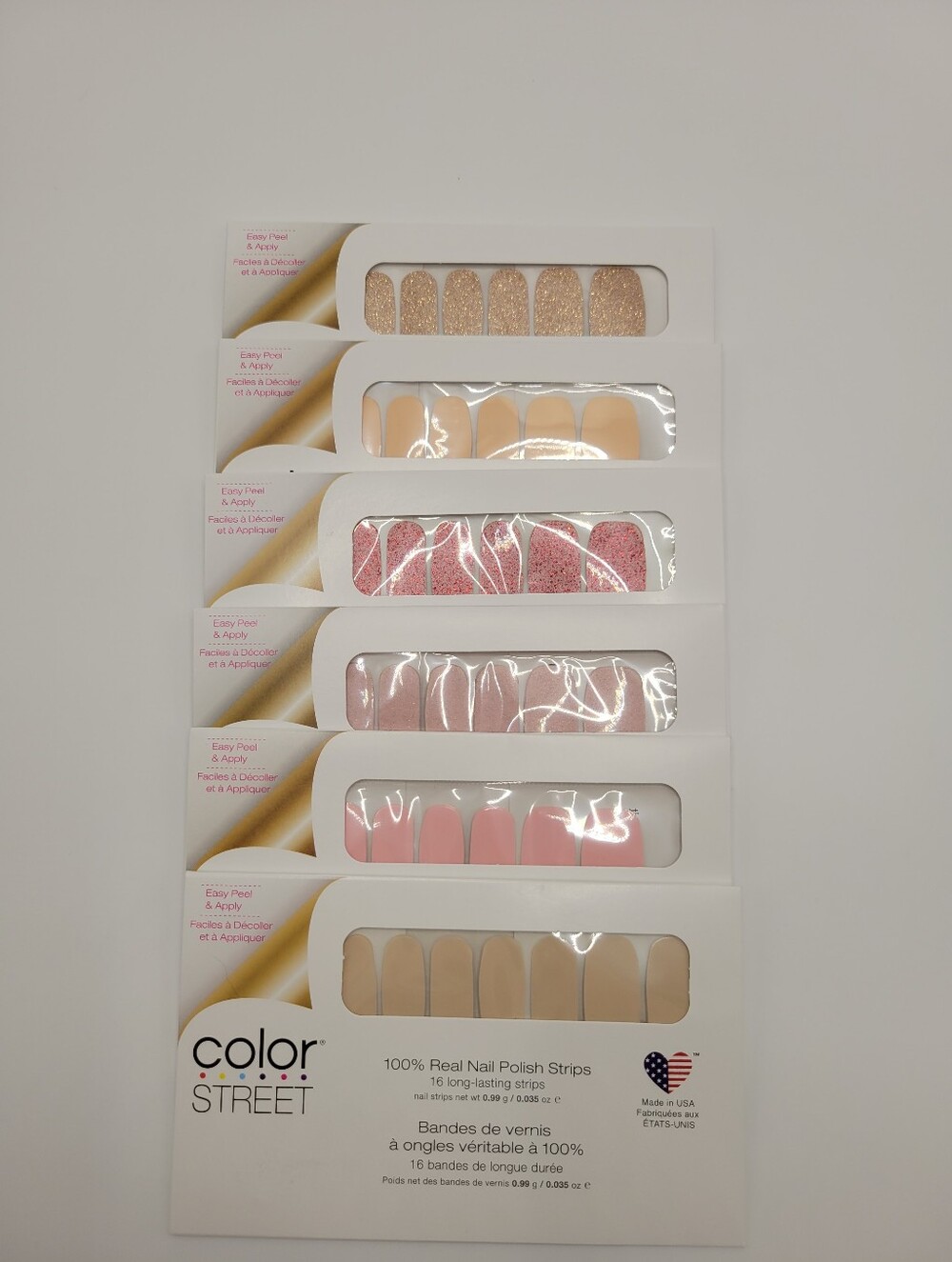 Color Street Nail Polish Strips Lot Of 6
